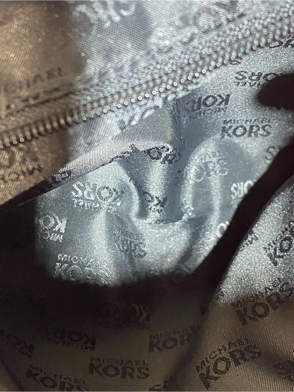 Michael Kors Black Logo Crossbody with Silver Hardware